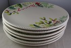 Six Better Homes Winter Botanicals 9  Plates - 3 Believe   3 Merry - Exc  Cond 