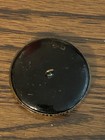 Large Old Victorian Picture Button Oak Tree Windmill Village Metal Brass 1-1 2   