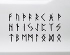 Full Set Of 24 Runic Alphabet Vinyl Decals V2 Elder Futhark Viking Norse Runes