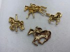 A Lot Of Four Wearable Vintage Horse Equestrian Brooches Pins