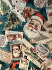 Vintage Christmas Wonderful Christmastime Collage Quilting Treasures Fabric Hy
