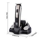 Mens Rechargeable Hair Clipper Beard Trimmer Kit Cordless Hair Mustache Trimmer