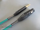 Mogami W2549 Green   Gold Neutrik Female Xlr To Trs Balanced Interconnect