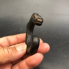 Old Hongshan Culture Black Meteorite Iron Stone Pig Dragon Pendant
