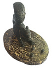 Mcm Bronze Ground Squirrel Sculpture On Mosaic Platform Gathering Nuts Unknown
