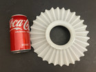 Vintage Victorian White Milk Glass 8 5  Petticoat Kerosene Lamp Chimney Shade