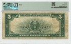 1923  5 Silver Certificate Fr 282 Pmg Vf20 Porthole