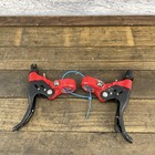 Vintage Shimano Dx Bl-m601 Brake Levers Pair Red Bmx Mtb Japan 22 2 Mtb Bmx 180g
