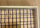 High Cotton Cummerbund Bow Tie Set Gold Purple Tattersall Plaid Brand New In Box