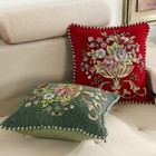 Retro Embroidery Pillow Case Throw Sofa Cover Cushion Home Decor Floral Vintage