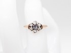 Antique 1850s  2400  50ct Natural Alexandrite Diamond 14k Yellow Gold Halo Ring