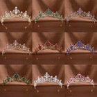 Sparkly Princess Bridal Tiara Crystal Rhinestone Crown For Wedding Birthday