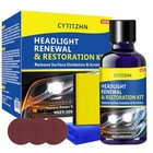  Car Headlight Restoration Kit With Ceramic Coating  Defogger Fluid  Cleaner   