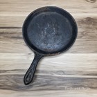 Antique Cast Iron Skillet griddle  7 - Gate Mark - Half Skillet With Heat Ring