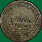 1841 1837 Webster Credit Currency Van Buren Hard Times Token Vf  Damage  37915