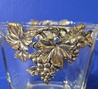 Arthur Court Crystal Ice Bucket With Metal Grape Design - France -retired