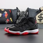 Jordan 11 Retro  bred  Men s High Top Black Red Men s Basketball Shoes