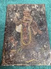 Antique Mexican Retablo Religious Painting On 10x7 Tin