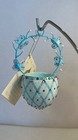 Patricia Breen Ornament Spring Basket - Turquoise 2013