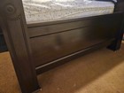 Queen Size Bedroom Set 5 Piece Brown Wood