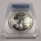 2006 P Pcgs Rev Pr69 Reverse Proof - Toned 1 Oz Silver American Eagle  54955a