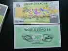         Australia Bicentenary World Expo 1988 5 Dollars Unc  Banknote 121121-12