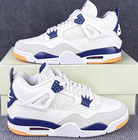 Jordan Air Jordan 4  navy Blue  Retro Mid Top Basketball Shoes Size Us 7-12