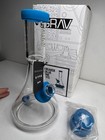 Grav Labs Deco Beaker Water Pipe Blue Silicone Accents Glass Bong 14mm Bowl New 