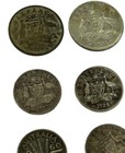 Bulk Lot - Australian Pre-decimal Silver Coins Sixpence  Threepence