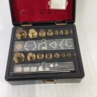 Vintage Ohaus  5601 Pharmacy Apothecary Weight Set Brass Usa