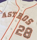 Team Issued game Used  2013 Rick Ankiel Astros  28 Camo Majestic Jersey 46
