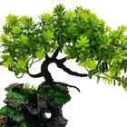 Indoor Water Fountain Led Light Tabletop Resin Rockery Fengshui Waterfall Decor