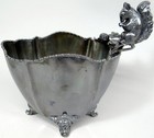 Antique Victorian Nut Bowl Silverplate Squirrel Eg Webster Large Big 1890s-1910s