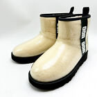  new  Women Ugg Classic Clear Mini Natural   Black  1113190   Sz 7 0 - 10 0     