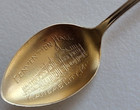 Sterling  Silver Gold Wash Bowl Convention Hall Kansas City  Mo - Souvenir Spoon