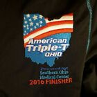New American Triple T Ohio Triathlon 2016 Finisher Jacket M l  Black Full Zip