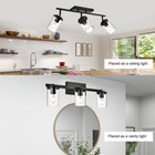 Bonlicht Industrial Vintage Indoor Wall Mount Spotlight 3 Light Modern J106