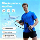 Us Dot 1l  7 Cu Ft  Mini Scuba Tank Diving Kit With Full Face Mask For Adult