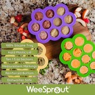 Weesprout Silicone Baby Food Freezer Tray With Clip-on Lid - Perfect Storage