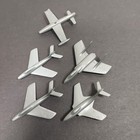 Vintage 1950s Kellogg   s Cereal Premium Plastic Airplanes Lot Of 5