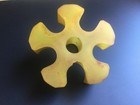 Vintage Yellow Bakelite catalin Poker Chip Caddy 96 8 Grams