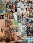 Lot 100 Small Ads   Cutouts 1930s-1970s ephemera collage junk Journals scrapbook
