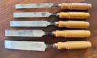 Vintage Set Of Buck Brothers Crankneck Chisels Nos