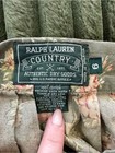Vintage Rare Ralph Lauren Country Olive Floral Pleated Midi Skirt