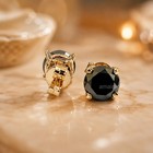 5 50 Ct Black Diamond Stud Earrings Aaa Rose Gold Plated 925 Silver Certified