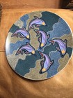 Australian Dolphins Aboriginal Tobwabba Art Plate Follow The Tide Terry Johns