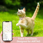 Airtag Cat Collar  Breakaway W  Bell  Reflective Kitten Collars  Adjustable