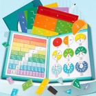Magnetic Fractions Demonstration Book 102-piece Set Of Magnetic Fraction Tiles