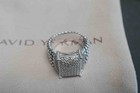 Davld yurmansterlingsilver 925 wheaton Pave Diamonds Ring 16x12mm Size 7 D123