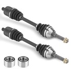 Pair Front Cv Axle Shafts With Wheel Bearings For 2   Front With Bearings